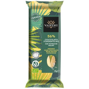 Czekolada Vanini  z prażonymi pistacjami BIO