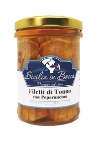 Filety z tuńczyka w oliwie z peperoncino 200g